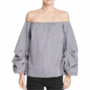NEW PETERSYN Hannah Puff Sleeve Top Size S